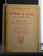 Il Patto di Roma Del 13 Maggio 1890 Programma Della Democrazia