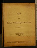 Atti Della Società Oftalmologica Lombarda Vol 7 Fasc 1 15/16