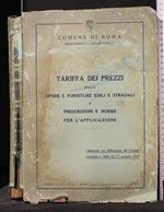 Tariffa Dei Prezzi Delle Opere e Forniture Edili e Stradali E