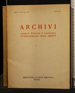 Archivi Archivi D'Italia e Rassegna Internazionale Degli Archivi