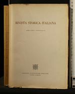 Rivista Storica Italiana 1961 Fascicolo Iiii