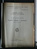 Atti Del Convegno Sul Tema: Equilibri Biologici e Insetticidi