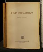 Rivista Storica Italiana 1962 Fascicolo Ii