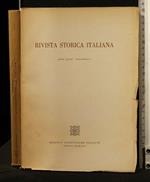 Rivista Storica Italiana 1962 Fascicolo I