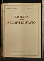 Rassegna Degli Archivi di Stato N2 Maggio/Agosto 1962