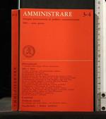 Amministrare N.3/4 - Anno Primo 1963