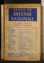 Revue De Defense Nationale Aprile 1966