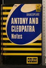 Shakespeare Antony And Cleopatra Notes