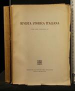 Rivista Storica Italiana 1968 Fascicolo Iv