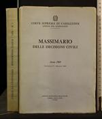 Massimario Delle Decisioni Civili Anno 1969 Fascicolo 5° Maggio 1969