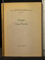 Omaggio a Fausto Nicolini