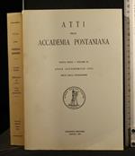 Atti Della Accademia Pontaniana Anno Accademico 1991