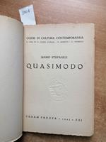 Quasimodo - Stefanile Mario - 1943 Cedam Guide Di Cultura Contemporanea