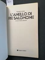 L' Anello Di Re Salomone - Konrad Lorenz - 1981 Fabbri Per La Scuola Media