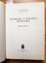 Economia E Politica Monetaria - Mario Arcelli - Cedam 1994 Quarta Edizione