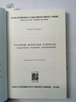 Donald Hodgman Politiche Monetarie Nazionali E Cooperazione 1976 Cariplo