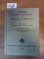 Dizionario Tedesco Italiano Biologia E Medicina 1964 Rosenberg Sellier - 138 -