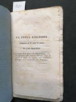 1839 Luigi Marchese: La Prova Rischiosa Commedie E Tragedie Fascicolo 41