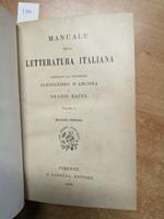 Manuale Della Letteratura Italiana Vol. 1 - D'Ancona, Bacci 1893 Barbera