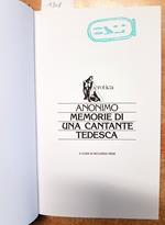 Anonimo Memorie Di Una Cantante Tedesca 1994 Cde Erotismo Erotico Illustrato1308