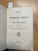 Storia Della Letteratura Italiana 1855 Emiliani-Giudici 2Voll. Le Monnier