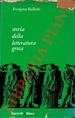 Storia della letteratura greca dalle origini al 529 d.C