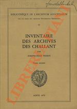 Inventaire des archives des Challant. Tome Second.