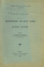 Contribuzioni di geologia chimica: *sulla trasformazione dell'opale xiloide in quarzo xiloide