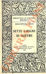 Sette liriche di Goethe