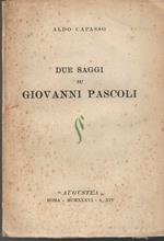 Due Saggi su Giovanni Pascoli