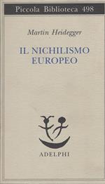 Il Nichilismo Europeo