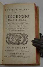 Opere del senatore Vincenzio da Filicaja…