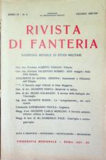 Rivista di fanteria: rassegna mensile di studi militari: Anno IV - N. 6 - Giugno 1937-XV