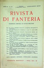 Rivista di fanteria: rassegna mensile di studi militari: Anno IV - N. 7-8 - Luglio-Agosto 1937-XV