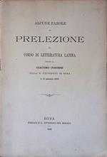 Alcune parole di prelezione al corso di Letteratura Latina dette da Giacomo Cortese nella R. Università di Roma il 13 gennaio 1900