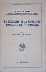 sexualité et sa répression dans les sociétés primitives