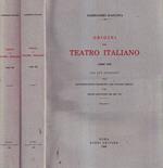 Origini del teatro italiano, volume I-II
