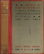 Rivista di diritto pubblico e della pubblica amministrazione in Italia. MCMIX, anno I parte II