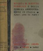 Rivista di diritto pubblico e della pubblica amministrazione in Italia. MCMXV, anno VII parte I