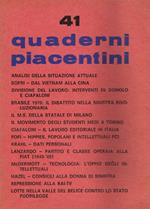 Quaderni piacentini n.41, luglio 1970