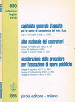 Capitolato generale d'appalto. Albo nazionale dei costruttori . Accelerazione delle procedure per l'esecuzione di opere pubbliche