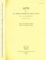 Atti della Accademia Roveretana degli agiati CCLIV anno accademico 2004 ser.VIII, vol.IV, A, fasc.1