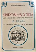 SIMPOSI E SOCIETA'. Menù storici del ristorante persicetano La Posta