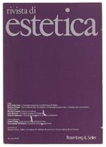 Rivista Di Estetica N. 29, 1988 - Anno Xxviii - Vattimo Gianni (Direttore)