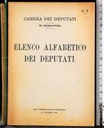 Elenco alfabetico dei deputati. III Legislatura