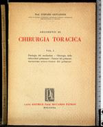 Argomenti di chirurgia toracica. Vol I