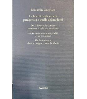 La libertà degli antichi paragonata a quella dei moderni - Benjamin Constant - copertina