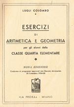 Esercizi di aritmetica e geometria per gli alunni della classe quarta elementare