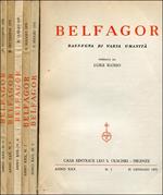 Belfagor. 1975. Anno Xxx. Rassegna Bimestrale, Fascicoli. Annata Completa