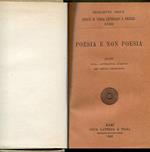 Poesie e non poesia. Note sulla letteratura europea del secolo decimonono